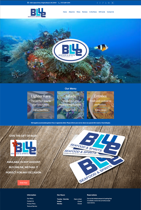 Blue Seafood & Spirits, Virginia Beach